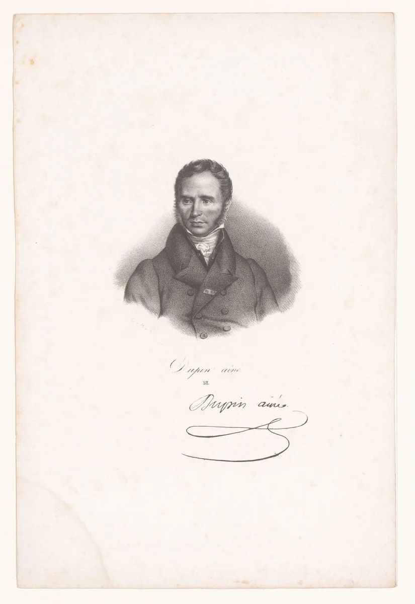 Portret van André Marie Jean Jacques Dupin by anonymous, print, 1825-1842