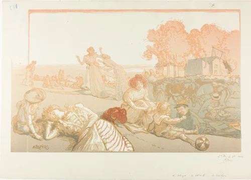 Modern Bucolic by Louis Auguste Lepère, print, 1901