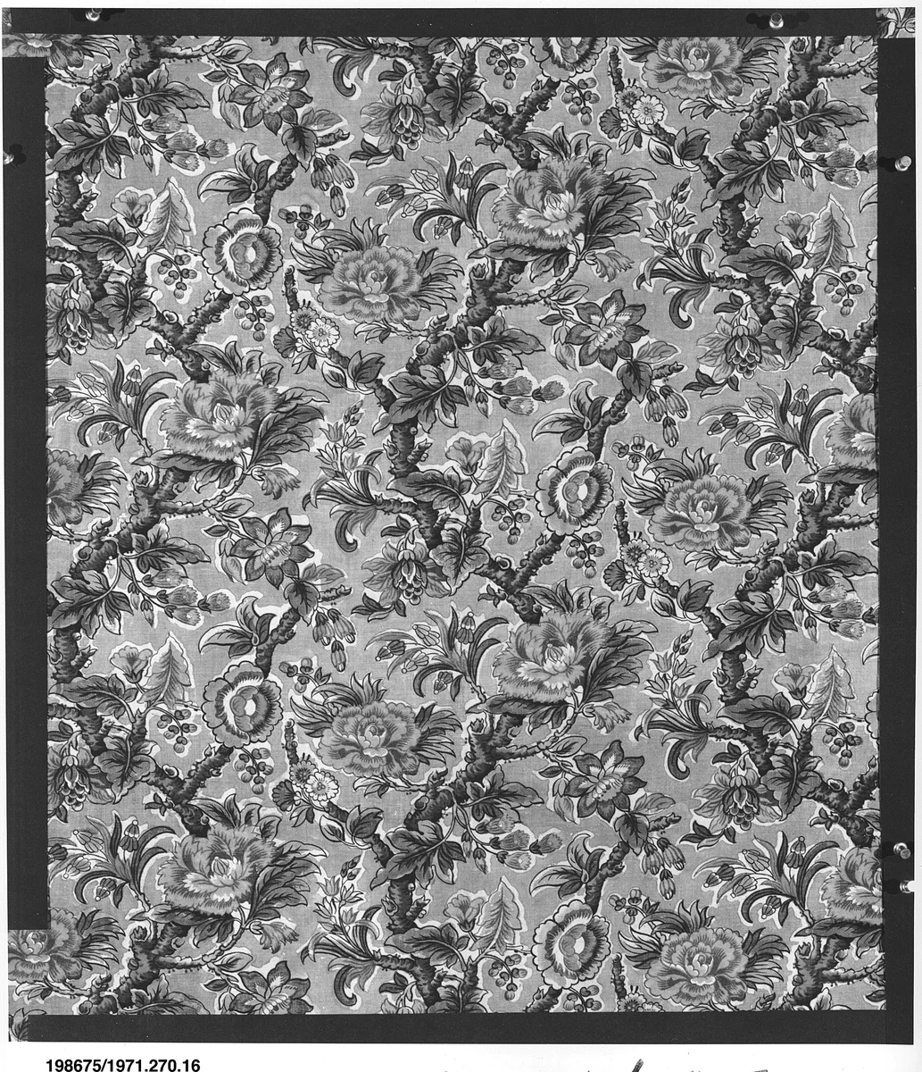 Piece by Bannister Hall, textile, 1810-1815
