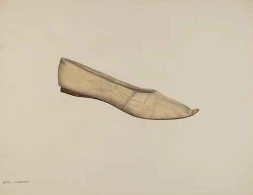 Slipper by Daniel Marshack, index of american design, 1935-1942