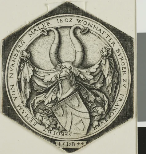 Coat of Arms of Sebald Beham by Sebald Beham, print, 1544