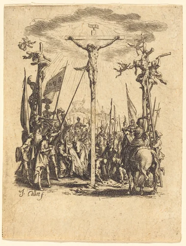 The Crucifixion by Jacques Callot, print, 1624-1625