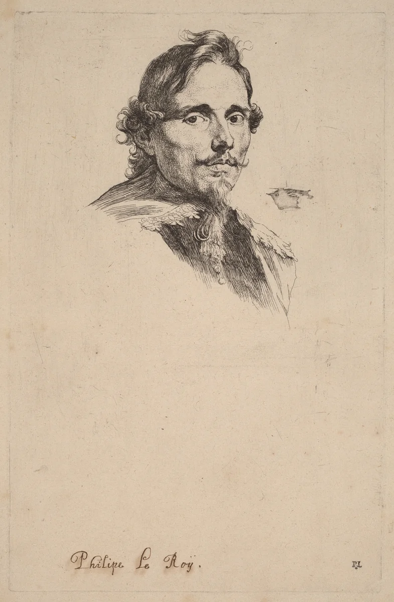 Philippe le Roy, Lord of Ravels by Anthony van Dyck, print, 1626-1641