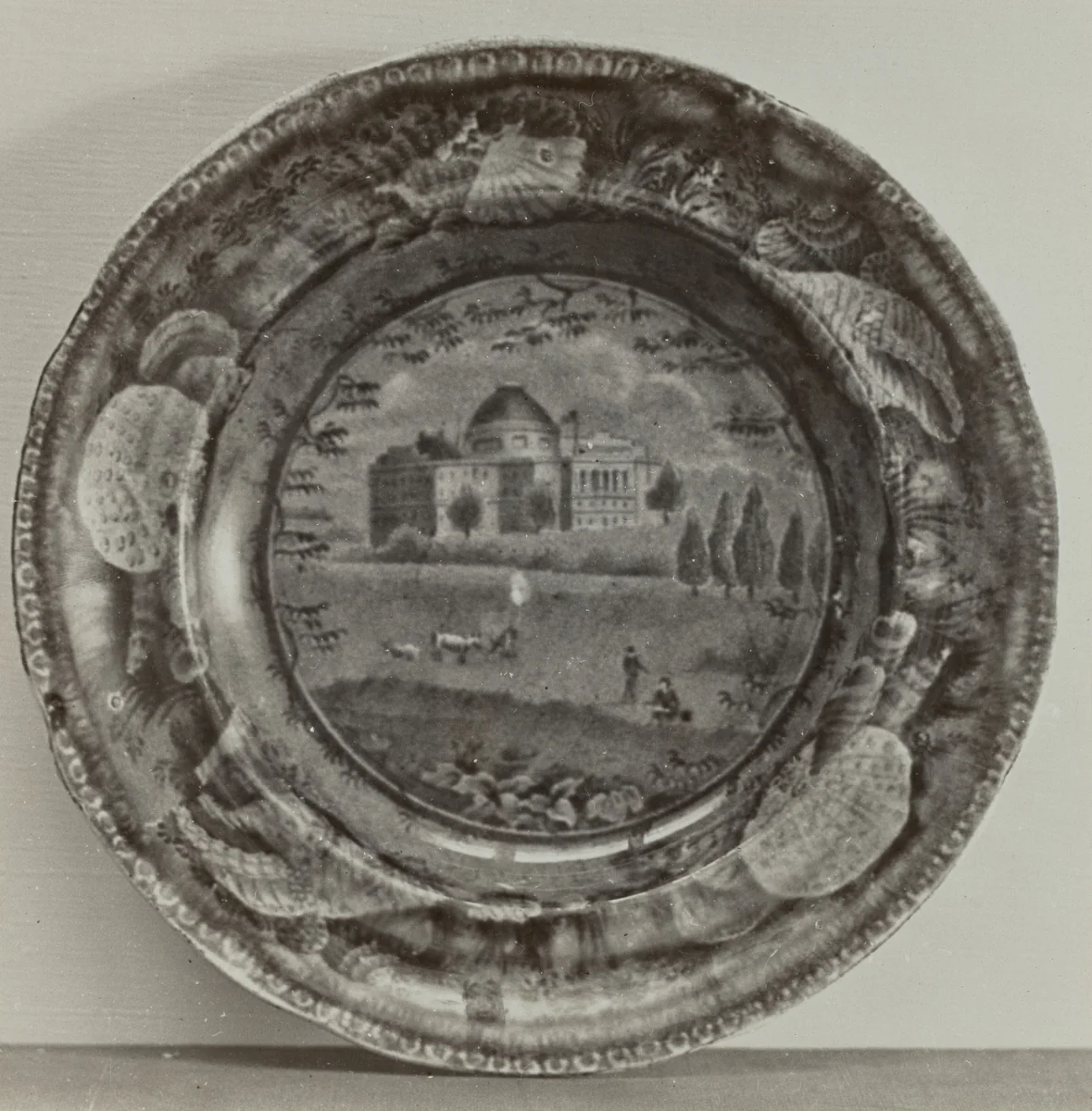 Plate - "The Capitol, Washington" by Helmut Hiatt, index of american design, 1936