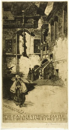 The Palace, Stirling Castle by David Young Cameron, print, 1893