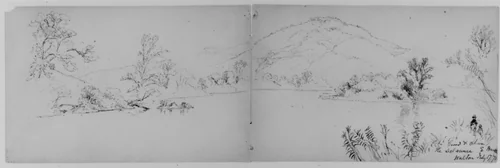 The Delaware, East Branch, Walton, 1871 (from Sketchbook) by Daniel Huntington, artwork, 1870