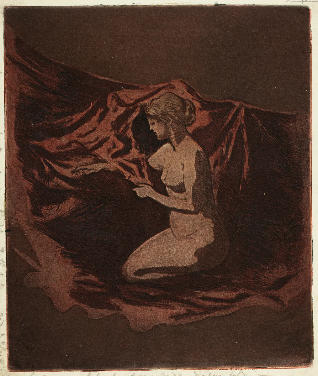 Embers Glow by Theodore Roussel, print, 1890-1897
