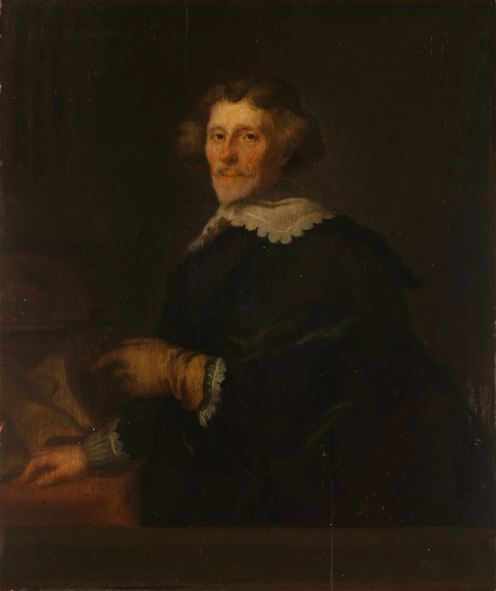 Portrait of Pieter Corneliszoon Hooft, Bailiff of Muiden, Historian and Poet by Joachim von Sandrart, painting, 1630-1700