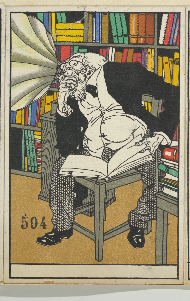 The Dialectician (Der Diaektforscher) by Moriz Jung, print, 1911