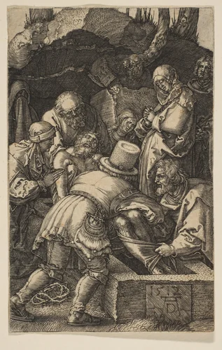 The Entombment, from "The Passion" by Albrecht Dürer, print, 1512