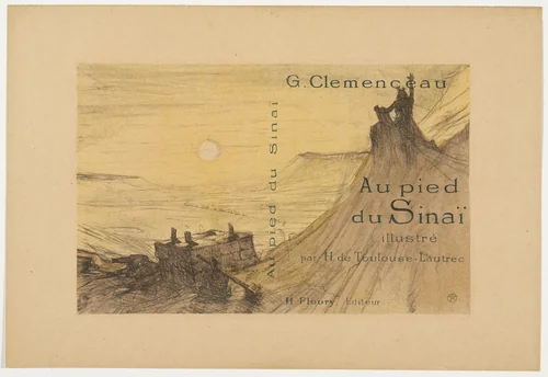 Cover for Au Pied du Sinaï by Henri de Toulouse-Lautrec, print, 1897