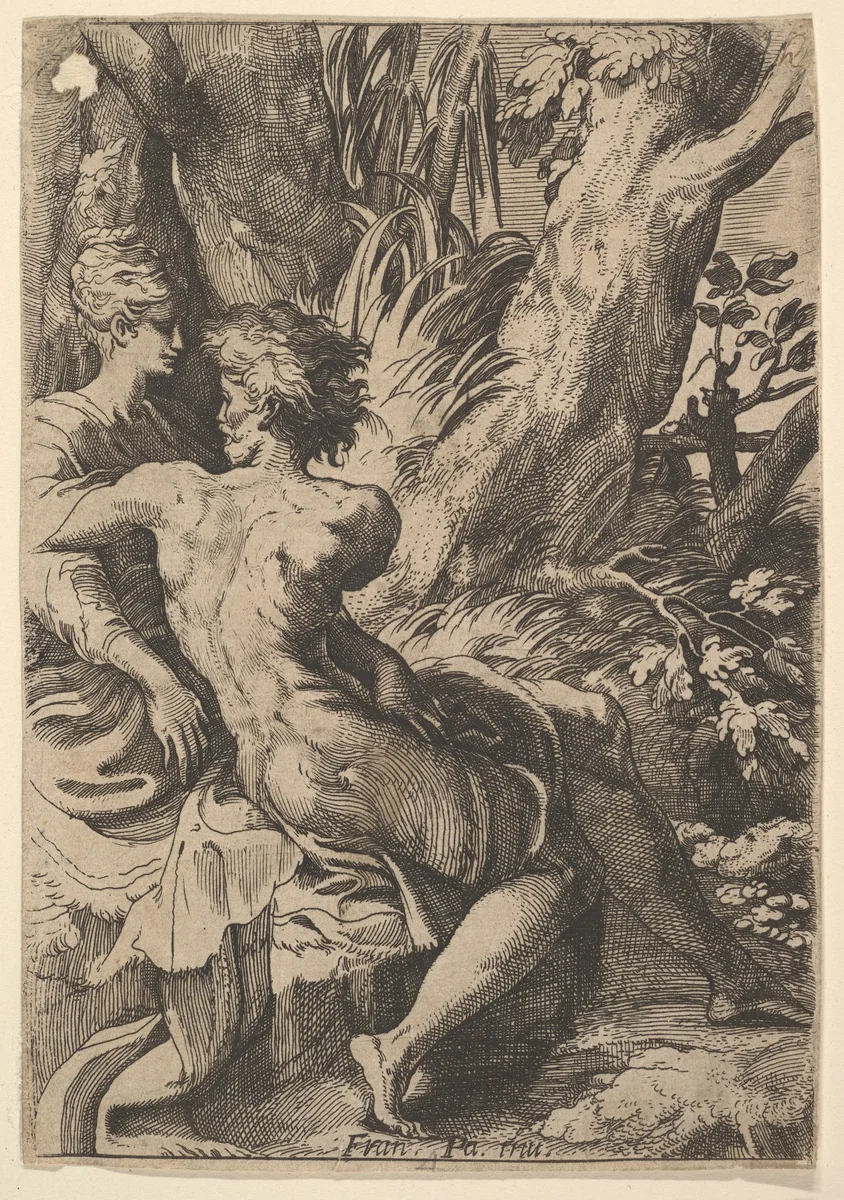 The Lovers by anonymous, print, 1600-1699