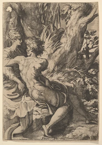 The Lovers by anonymous, print, 1600-1699