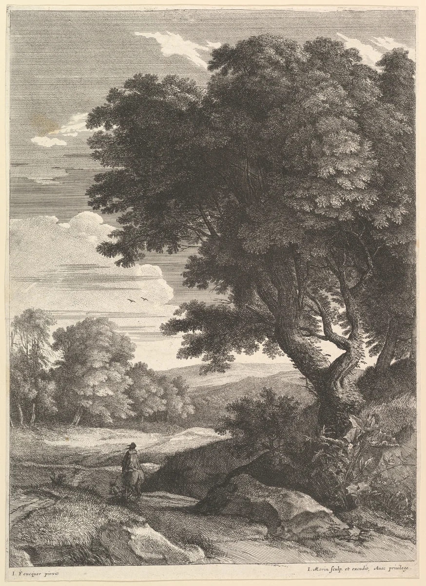 Le Cavalier by Jean Morin, print, 1605-1650