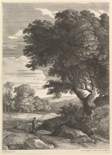 Le Cavalier by Jean Morin, print, 1605-1650