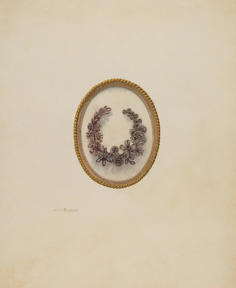 Hair Ornament by Douglas Campbell, index of american design, 1940