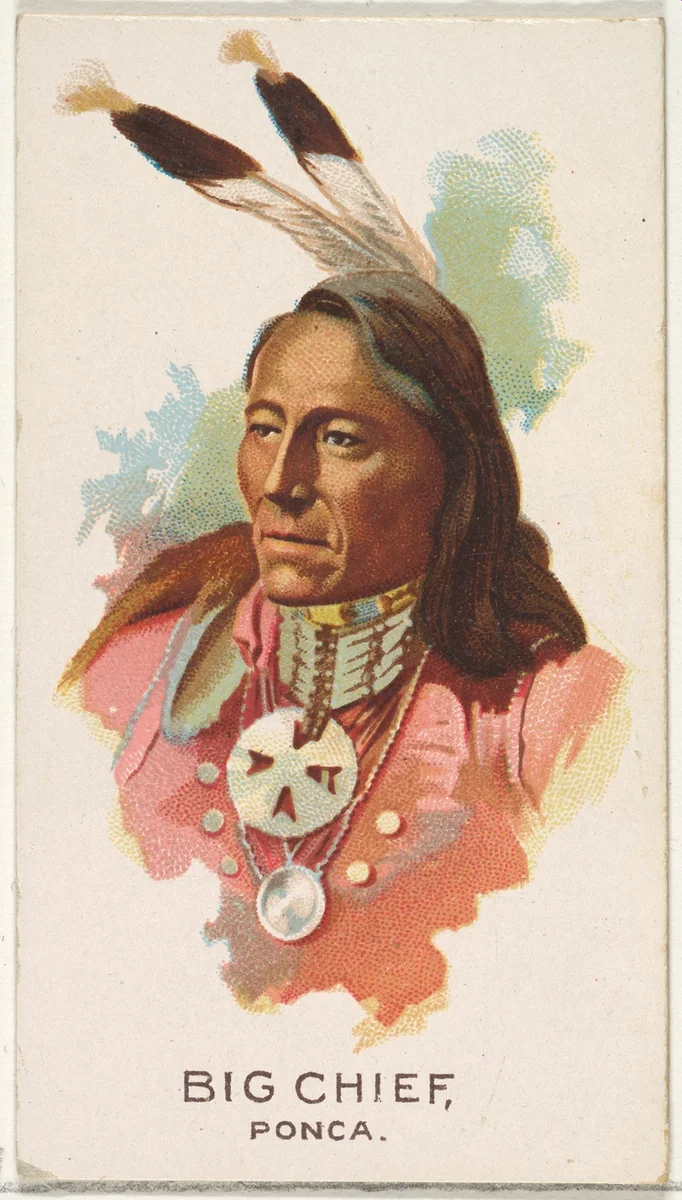 Big Chief, Ponca, from the American Indian Chiefs series (N2) for Allen & Ginter Cigarettes Brands by Allen & Ginter, print, 1888