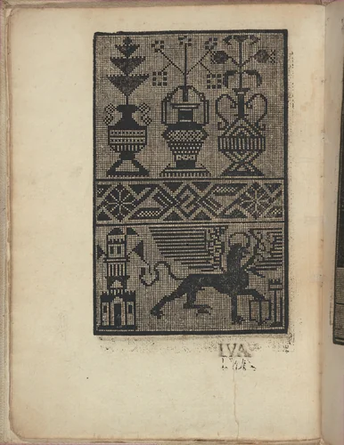 Esemplario di Lauori..., page 4 (verso) by Giovanni Andrea Vavassore, book, 1532