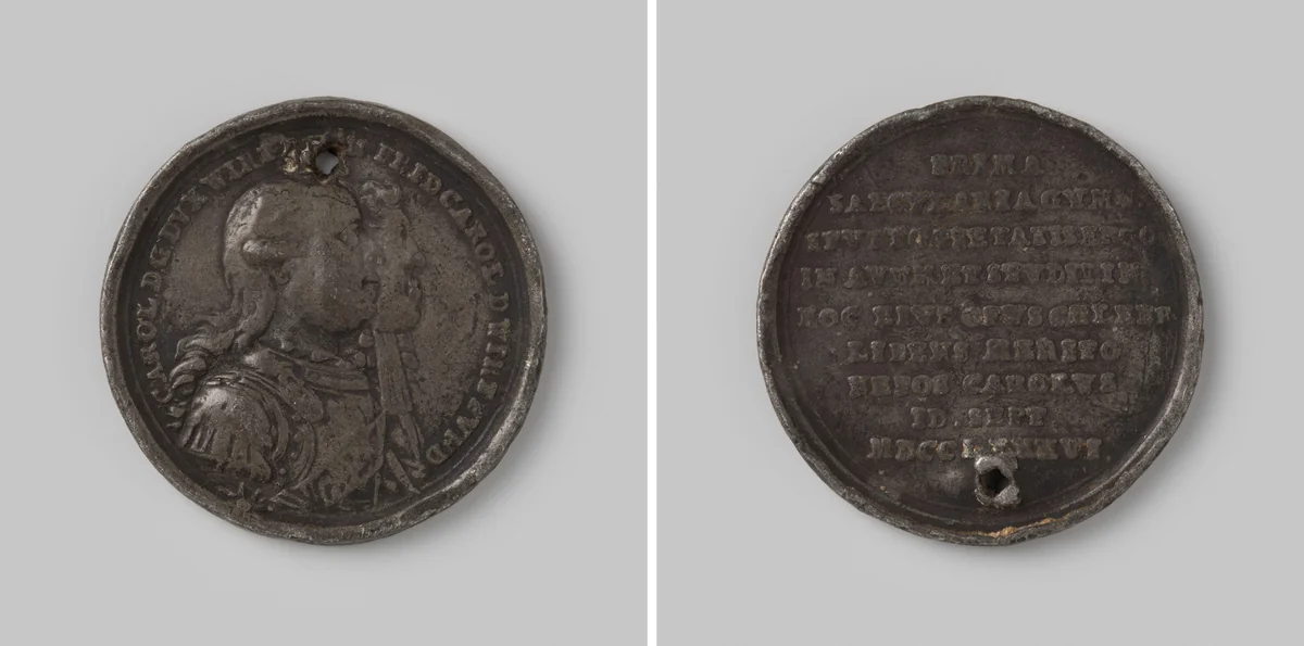 Honderdjarig bestaan van het Gymnasium te Stuttgart 1786 (?) by J.G. Bertulius, metalwork, 1786