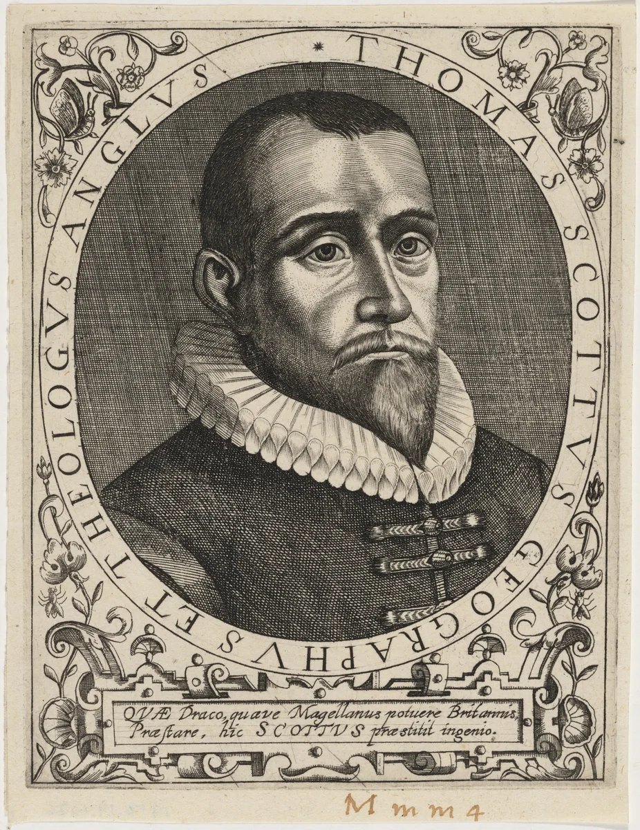 Thomas Scott, Geographer and Theologian by Unknown 19th Century, print, 1650