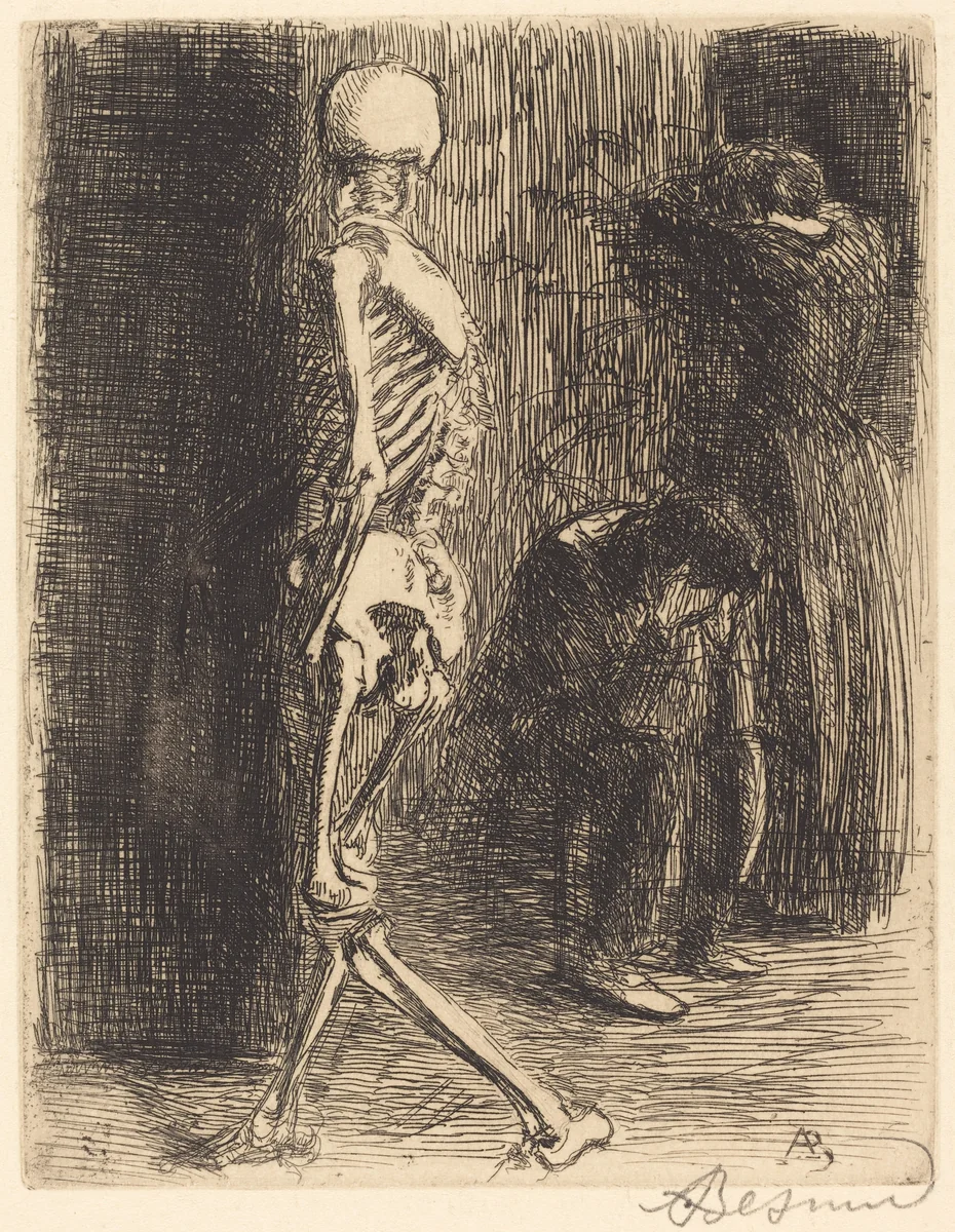 After the Visit (Après sa visite) by Albert Besnard, print, 1900