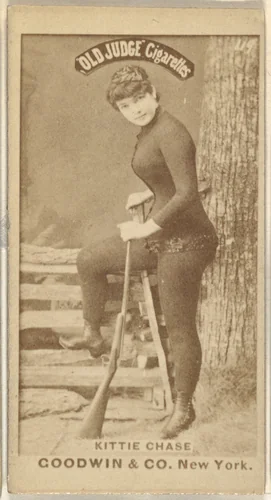 Kittie Chase, from the Actors and Actresses series (N171) for Old Judge Cigarettes by Goodwin & Company, photograph, 1886-1890