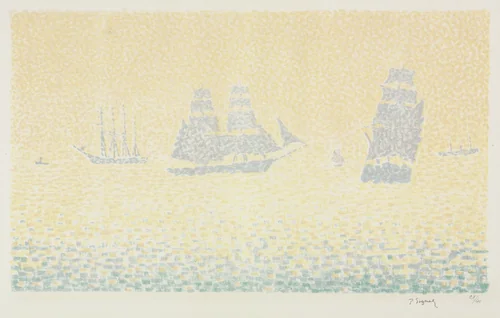 Boats by Paul Signac, print, 1883-1935