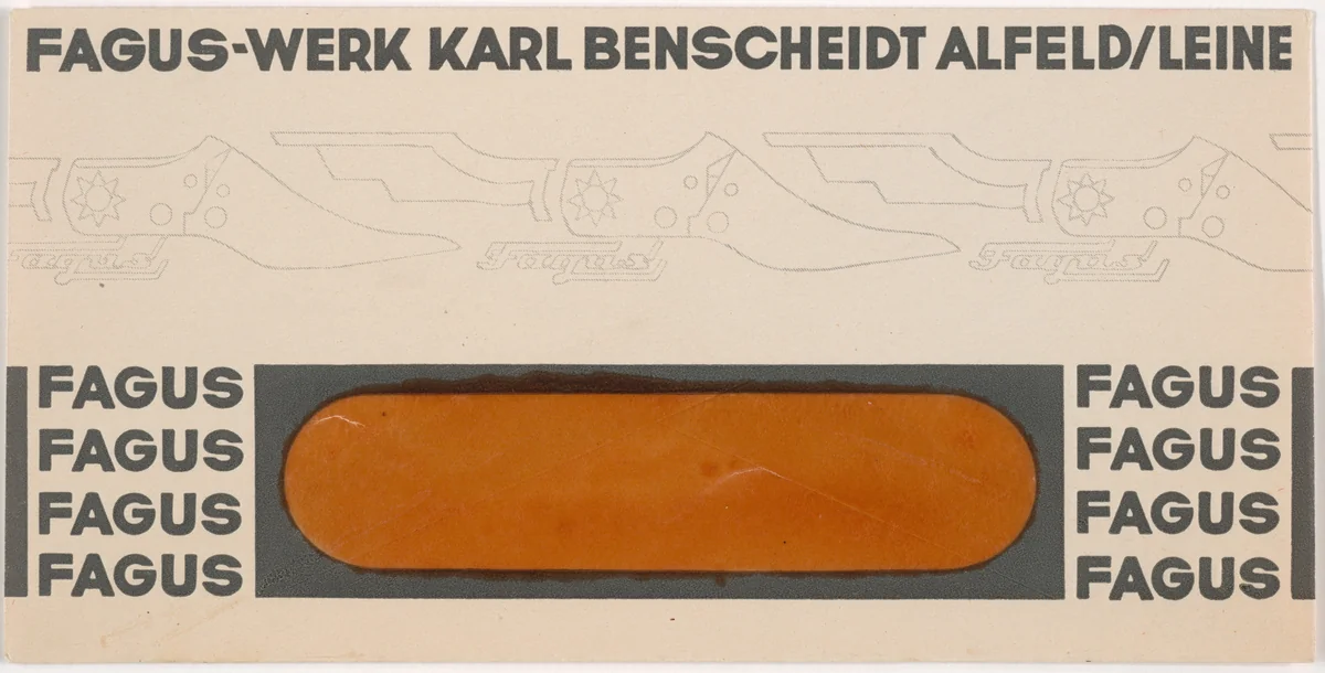 Fagus-Werk, Karl Benscheidt by Johannes Molzahn, design, 1922