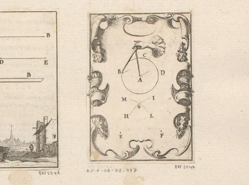 Hand met passer by Sébastien Leclerc, print, 1669