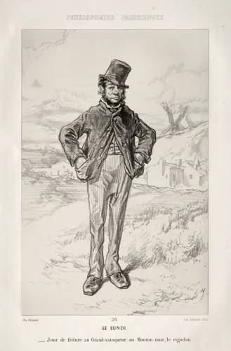 Le Lundi by Paul Gavarni, print, 1852-1862