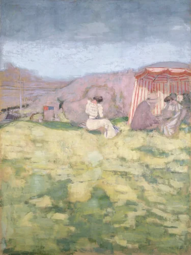 On the Beach by Edouard Vuillard, painting, 1907