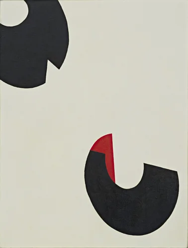 Forms and Red by A. E. Gallatin, painting, 1949