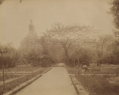 Ancien couvent des Carmes. Théâtre des massacres de Septembre 1792. Rue de Vaugirard 70 by Eugène Atget, photograph, 1900