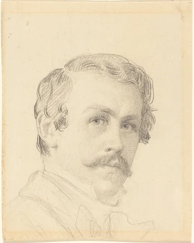 Self-Portrait by Eastman Johnson, drawing, 1850