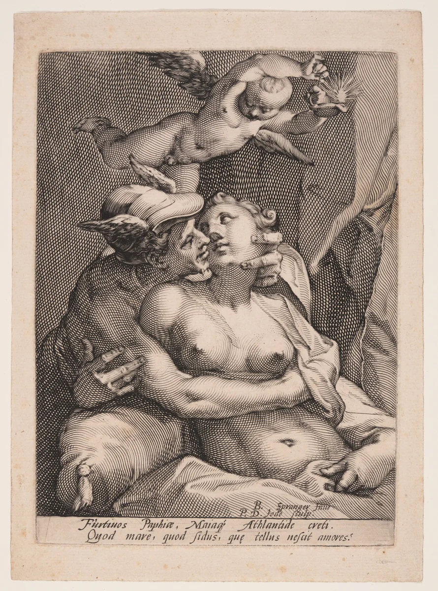 Mercury, Venus, and Cupid by Pieter de Jode I, print, 1585-1600
