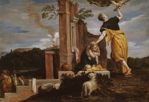 Abraham's Sacrifice of Isaac by David Teniers the Younger, painting, 1654-1656