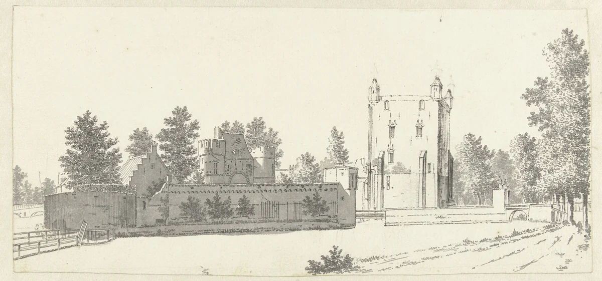 Batestijn, bij Vianen by Jan de Beijer, drawing, 1751