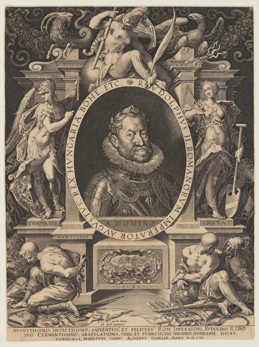 The Emperor Rudolph II by Aegidius Sadeler II, print, 1603