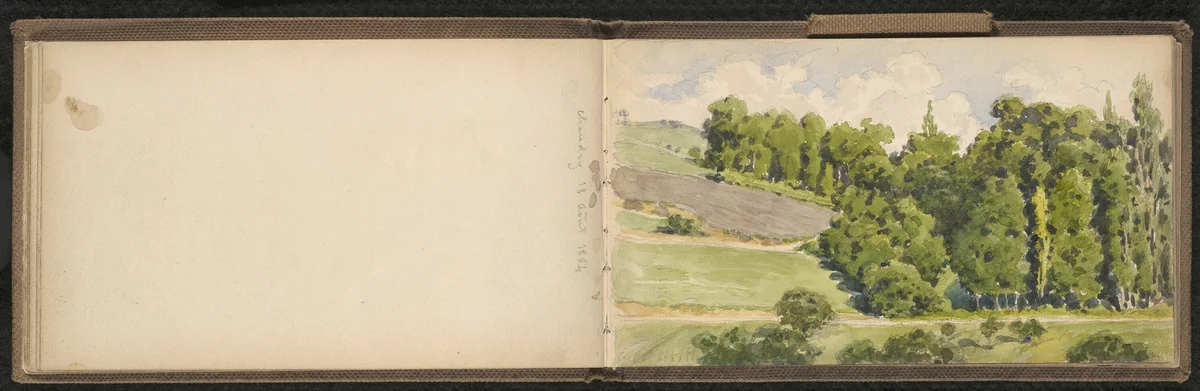 Sketchbook by Gustave Caillebotte, book, 1883-1887