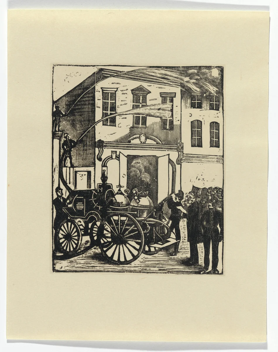 The Conflagration (La Quemazón) by José Guadalupe Posada, print