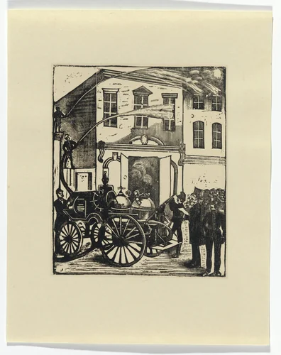 The Conflagration (La Quemazón) by José Guadalupe Posada, print