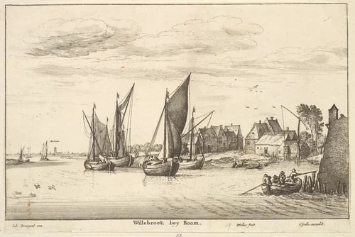 Willebroeck bey Boom by Wenceslaus Hollar, print, 1651