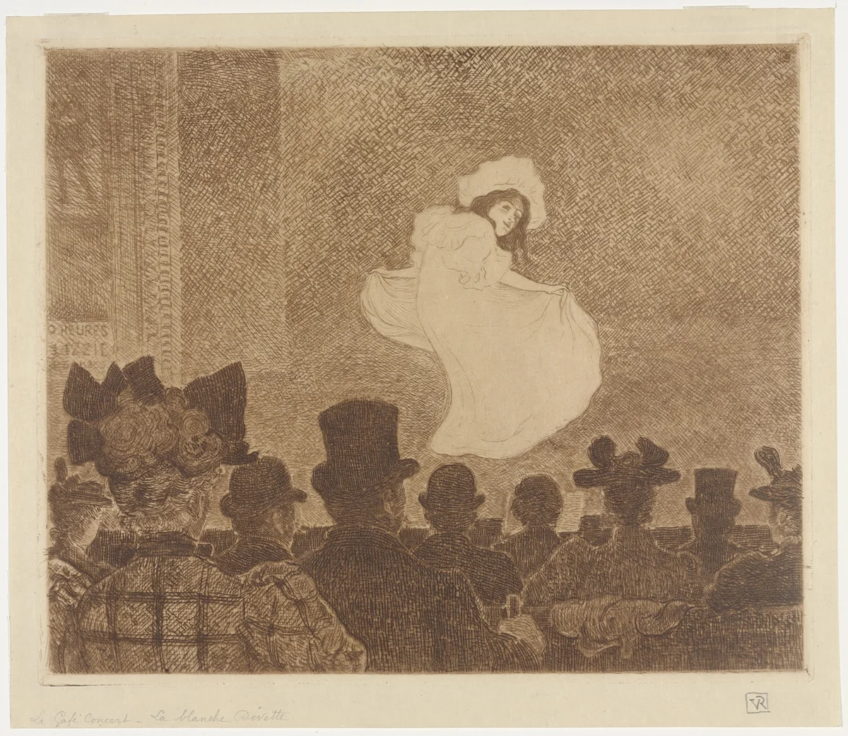 The Café Concert (Le café-concert) by Théo van Rysselberghe, print, 1896