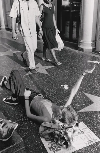 Dave Panhandling by Jim Goldberg, photograph, 1988