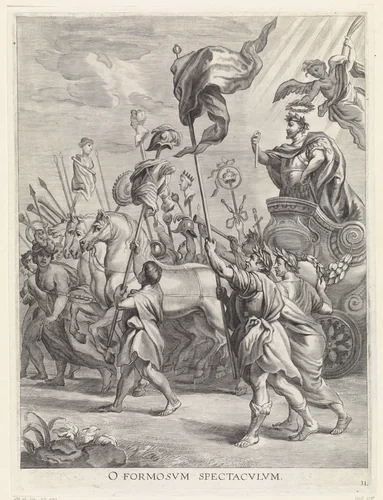 Triomf van Scipio Africanus by Jacob Neefs, print, 1636