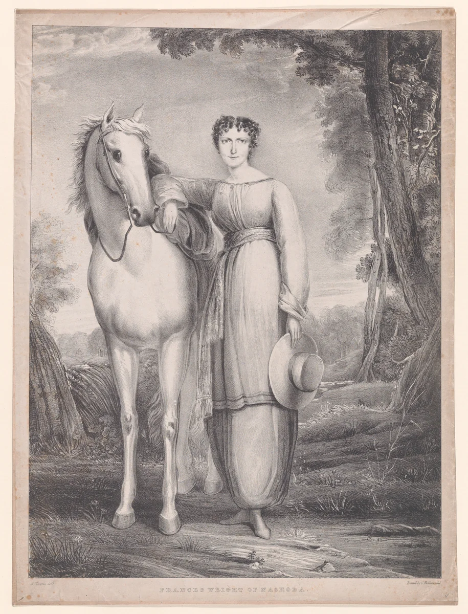 Frances Wright of Nashoba by Charles Joseph Hullmandel, print, 1825-1835