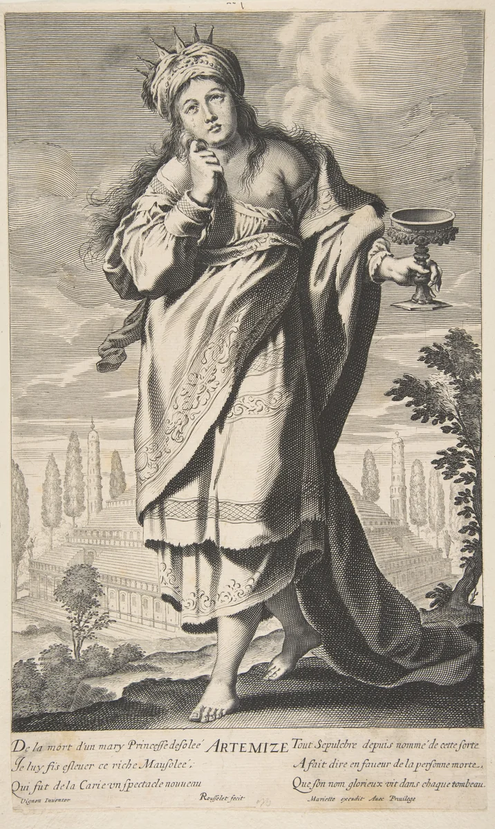 Artémise by Gilles Rousselet, print, 1634-1645