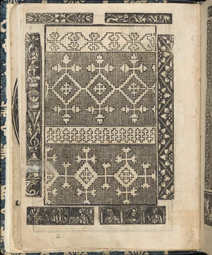 Essempio di recammi, page 9 (verso) by Giovanni Antonio Tagliente, book, 1530