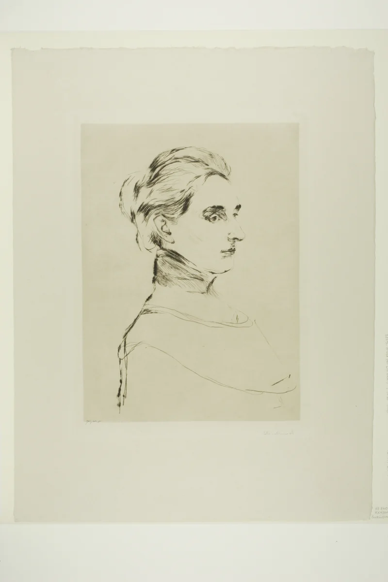 Mrs. Marie Linde by Edvard Munch, print, 1902