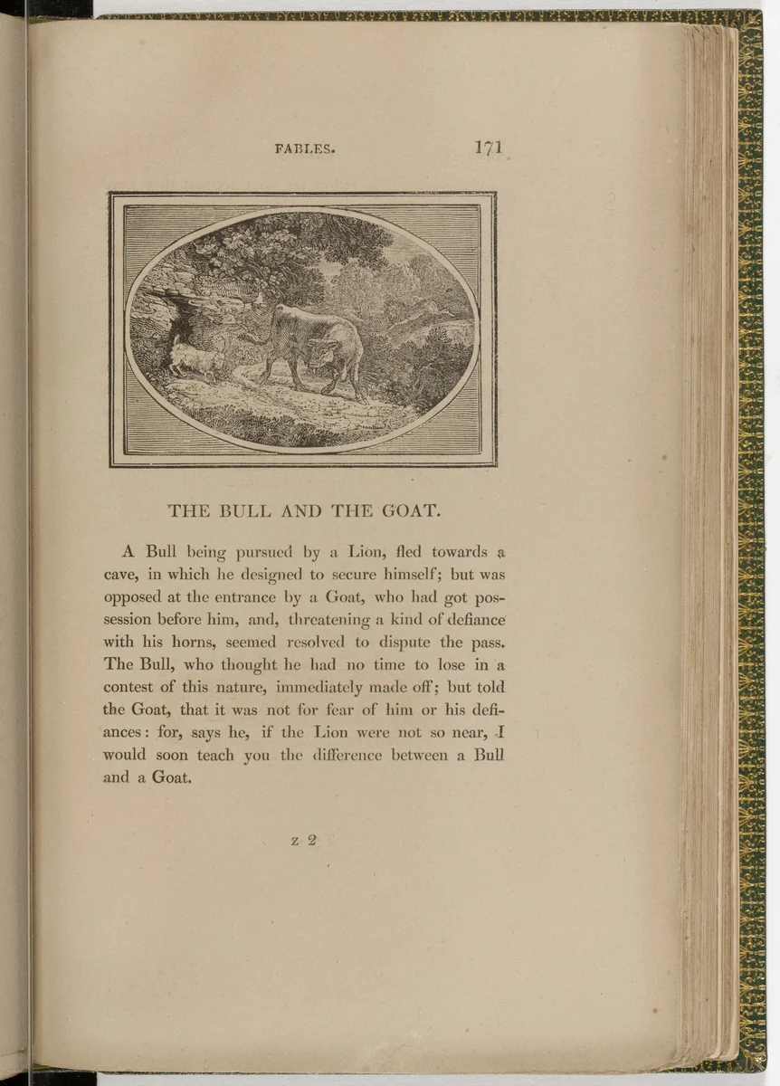 Headpiece (page 171) from The Fables of Aesop by Thomas Bewick, illustrated book, 1818